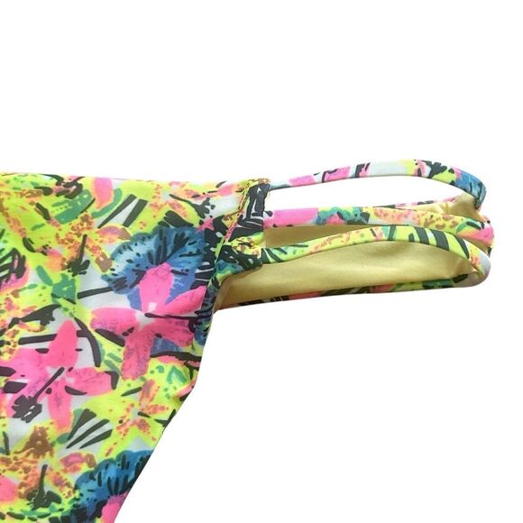 RELLECIGA Floral Brazilian Cut Strappy Bikini Bottom – LARGE NWT - Picture 8 of 13